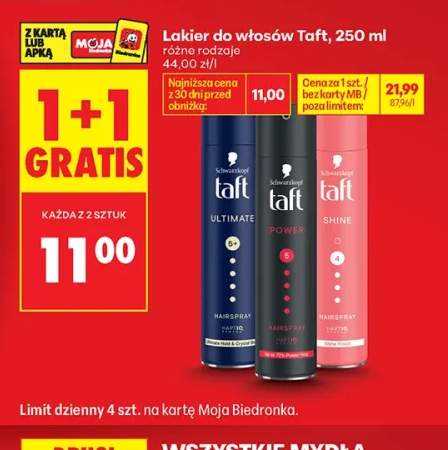 Lakier do włosów Taft