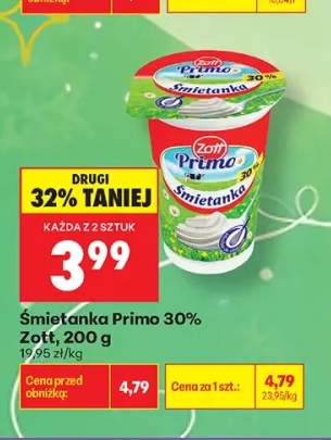 Śmietanka Primo Zott 30%