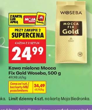 Kawa mielona Mocca Fix Gold Woseba