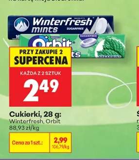 Cukierki Winterfresh +1 wariant