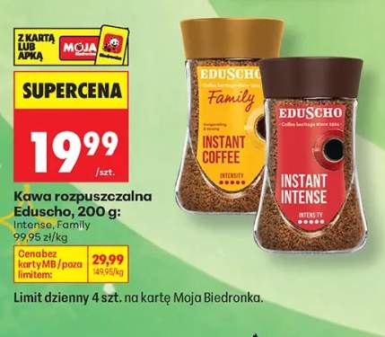 Kawa rozpuszczalna Eduscho Intense +1 wariant