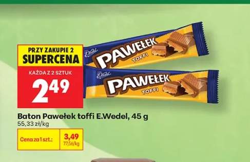 Baton Pawełek toffi E.Wedel