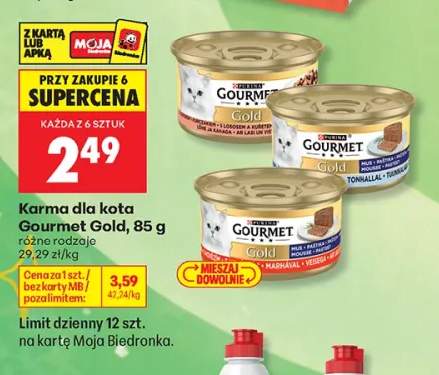 Karma dla kota Gourmet Gold z kurczakiem i łososiem +2 warianty