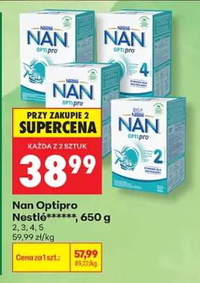 Mleko modyfikowane Nan Optipro 2 Nestlé +3 warianty