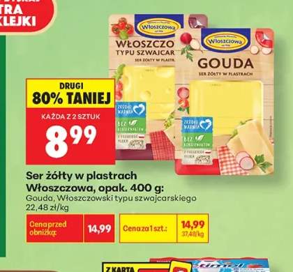 Ser gouda w plastrach Włoszczowa +1 wariant