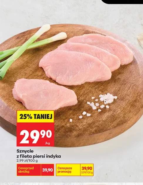Sznycle z fileta piersi indyka