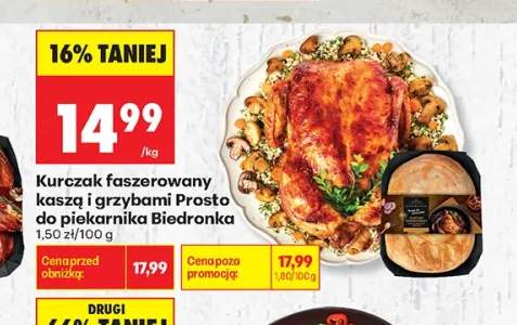Kurczak faszerowany kaszą i grzybami Prosto do piekarnika Biedronka