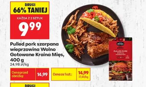Pulled pork szarpana wieprzowina Wolno Gotowane Kraina Mięs