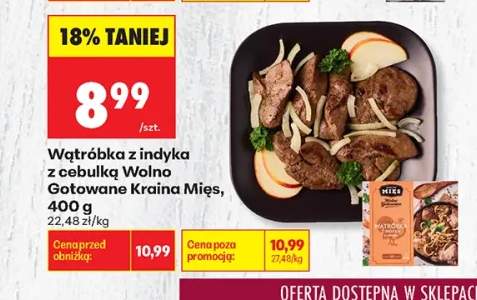 Wątróbka z indyka z cebulką Wolno Gotowane Kraina Mięs