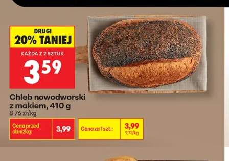 Chleb nowodworski z makiem