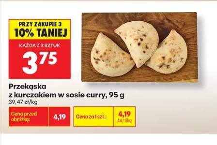 Przekąska z kurczakiem w sosie curry