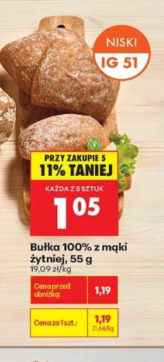 Bułka 100% z mąki żytniej