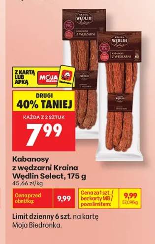 Kabanosy z wędzarni Kraina Wędlin Select