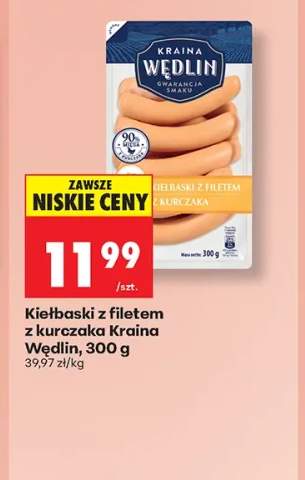 Kiełbaski z filetem z kurczaka Kraina Wędlin