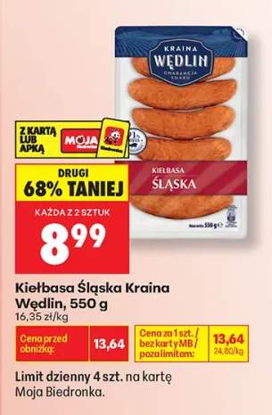Kiełbasa Śląska Kraina Wędlin