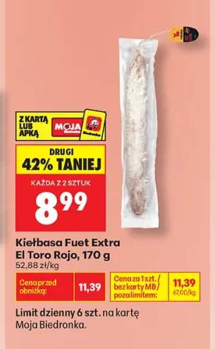 Kiełbasa Fuet Extra El Toro Rojo
