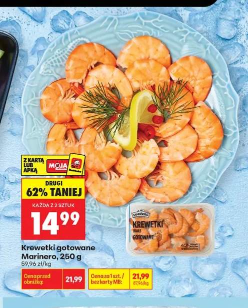 Krewetki gotowane Marinero