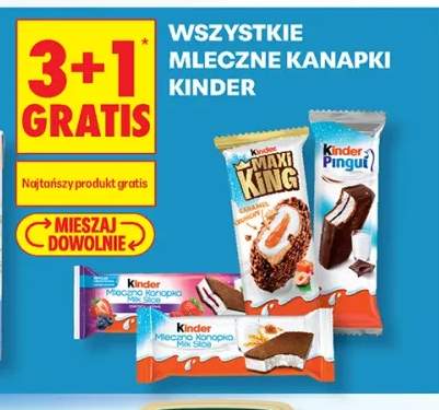 Mleczne kanapki Kinder +3 warianty