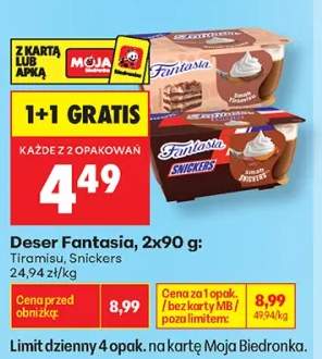 Deser Fantasia Snickers 2-pak +1 wariant