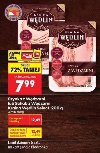 Szynka z wędzarni Kraina Wędlin Select +1 wariant