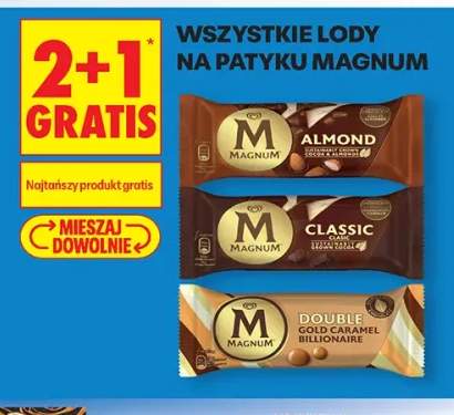 Lody na patyku Magnum +3 warianty