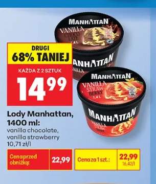 Lody Manhattan vanilla chocolate +1 wariant