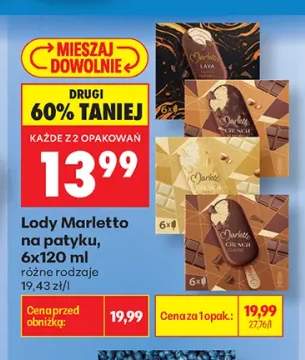 Lody Marletto na patyku 6-pak