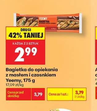 Bagietka do opiekania z masłem i czosnkiem Yeemy