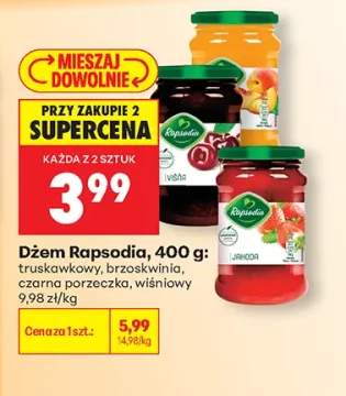 Dżem Rapsodia truskawkowy +3 warianty