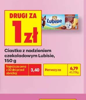 Ciastka z nadzieniem czekoladowym Lubisie
