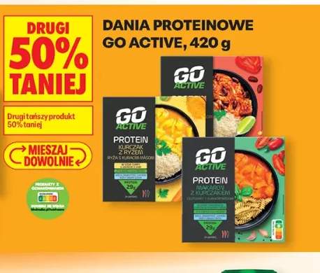 Danie proteinowe kurczak z ryżem Go Active +1 wariant