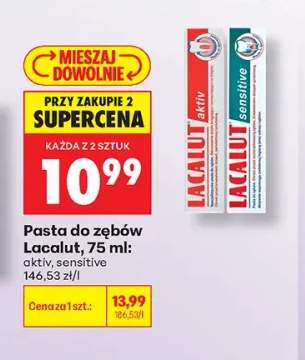 Pasta do zębów Lacalut aktiv +1 wariant