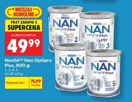 Mleko modyfikowane Nestlé Nan Optipro Plus 2 +3 warianty