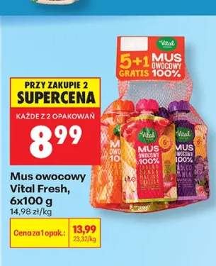 Mus owocowy Vital Fresh 6-pak