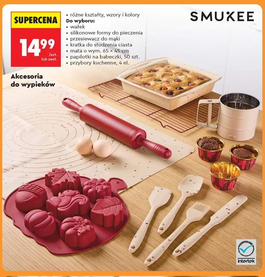 Silikonowe formy do pieczenia Smukee +6 wariantów