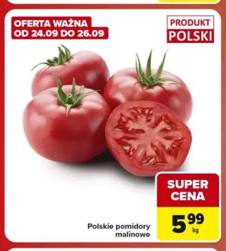 Pomidory malinowe polskie