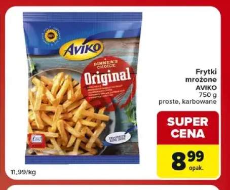 Frytki mrożone proste Aviko +1 wariant