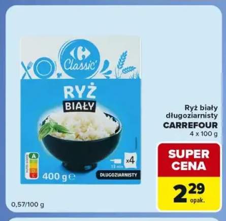 Ryż biały długoziarnisty Carrefour