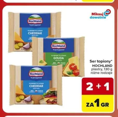 Ser topiony w plastrach Cheddar Hochland +1 wariant