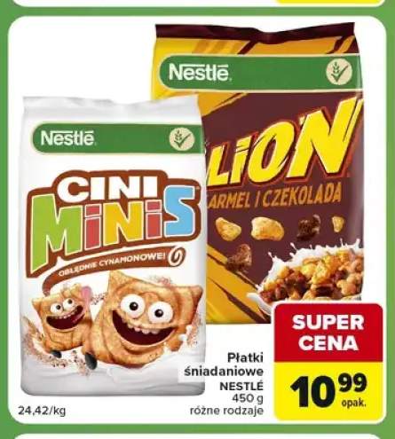 Płatki śniadaniowe Lion Nestlé +1 wariant