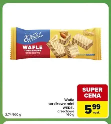 Wafle torcikowe mini orzechowe E.Wedel