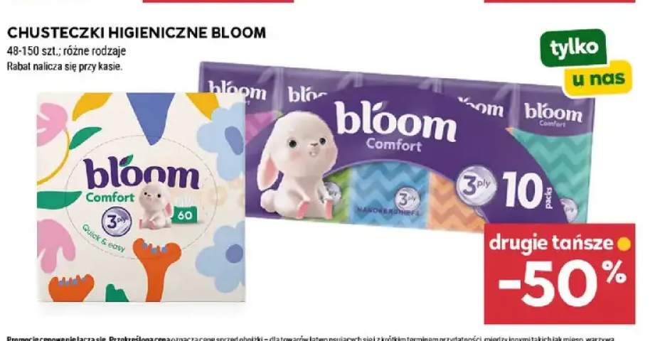 Chusteczki higieniczne Bloom