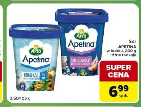 Ser Apetina w kubku