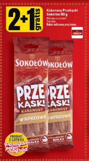 Kabanosy Przekąski wieprzowe Sokołów