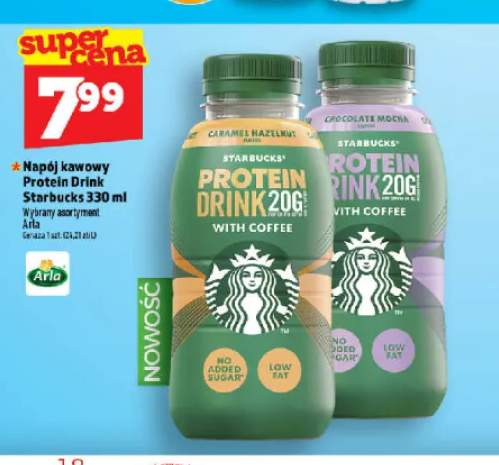 Napój kawowy Protein Drink Caramel Hazelnut Starbucks +1 wariant