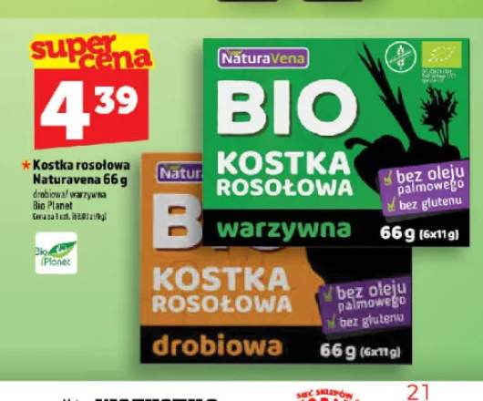 Kostka rosołowa drobiowa Naturavena +1 wariant