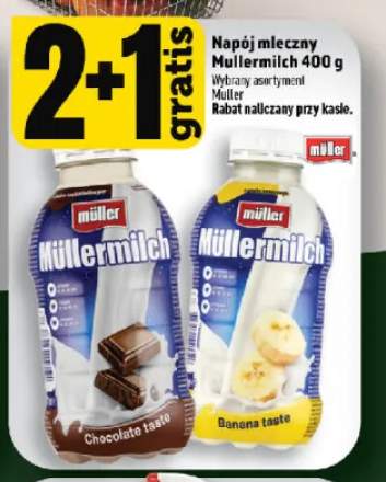 Napój mleczny Müllermilch czekoladowy +1 wariant