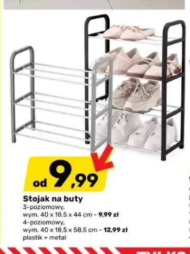 Stojak na buty 4-poziomowy +1 wariant