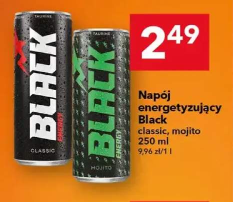 Napój energetyzujący Black classic +1 wariant