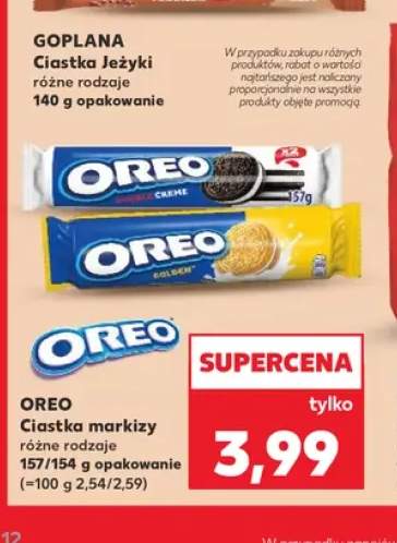 Ciastka markizy Oreo Double Creme +1 wariant
